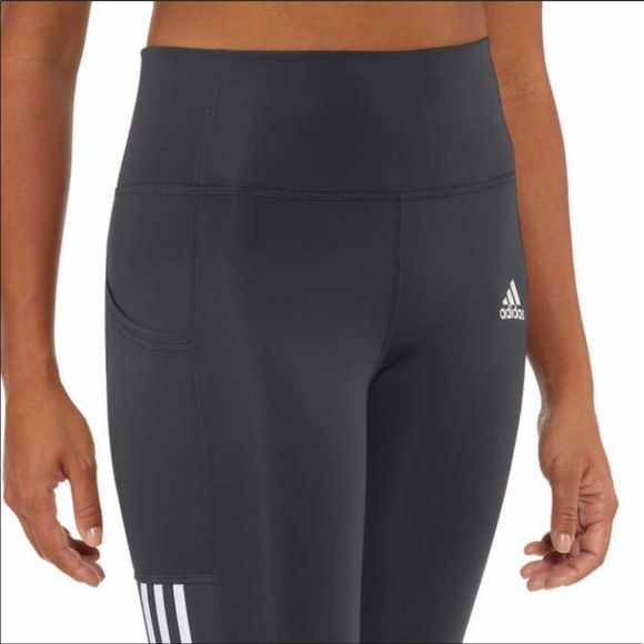 NWT ADIDAS 7/8 Active 3 Stripe Aeroready Legging - Picture 3 of 7